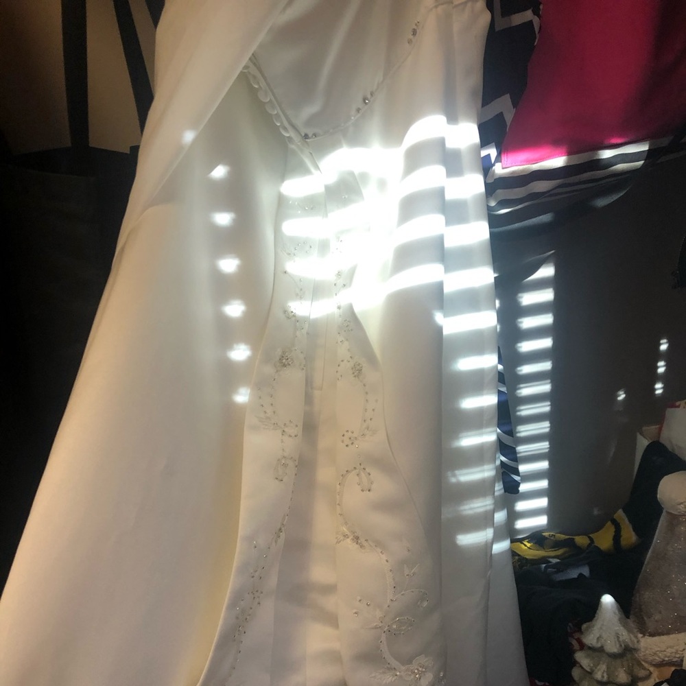 Wedding dress and flower girl dress combo